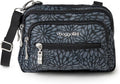 Triple Zip Small Crossbody Bag for Women - 8x6 Lightweight Belt Bag