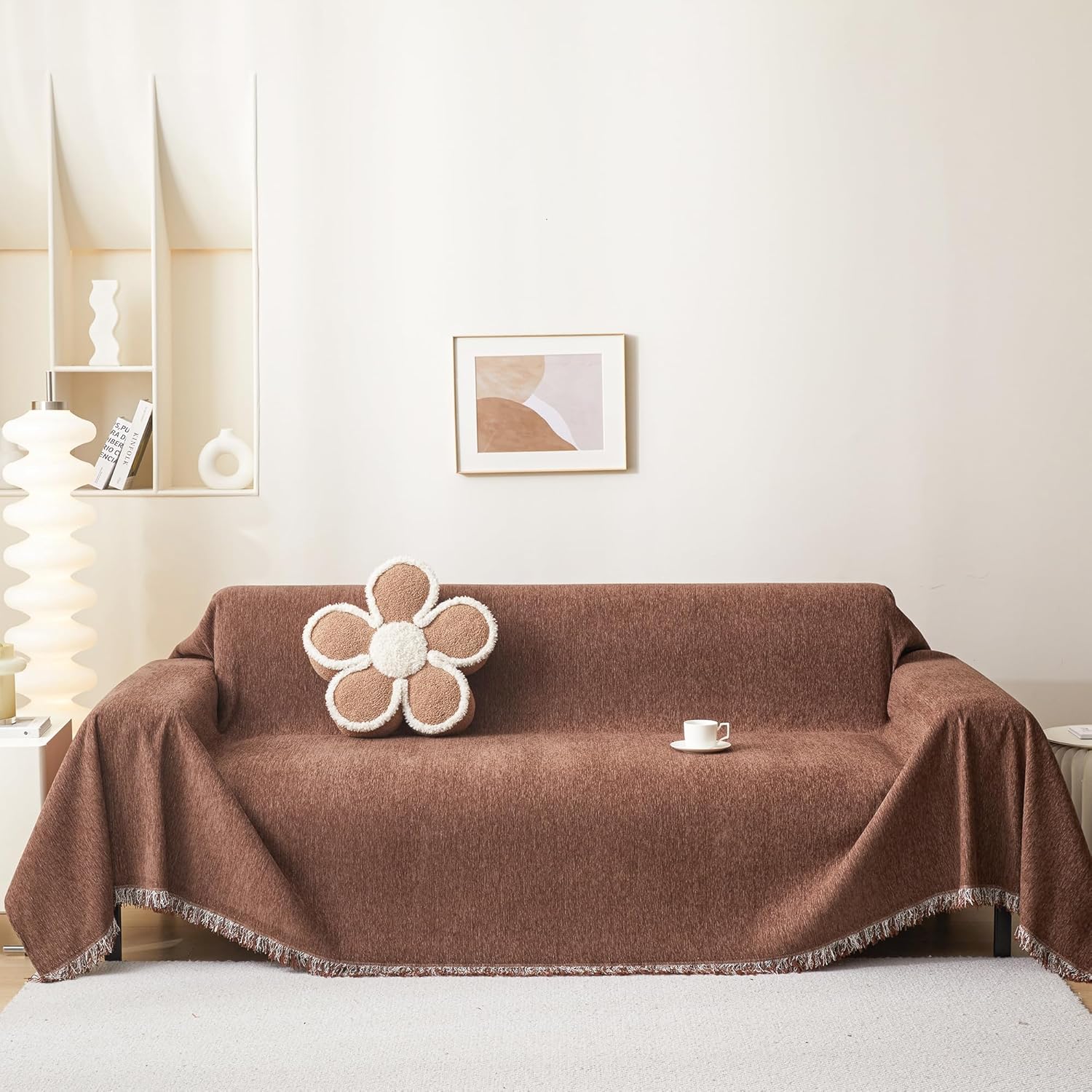MEETSKY Couch Cover for 3 Cushion Sofa - Pet Friendly & Washable
