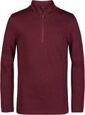 IZOD Boys' Long Sleeve Quarter Zip Pullover - Lightweight Fleece