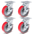 Nefish 6 Inch Heavy Duty Industrial Casters Set for Workbench