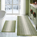 Bathroom Rugs and Mats Set 2 Piece Chenille Bath Mat Set - Thick