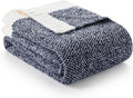 Snuggle Sac Heather Navy Twin Size Blanket 60x80 in - Cozy, Super Soft
