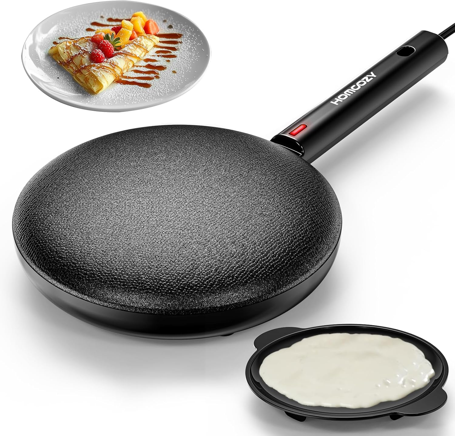 Nonstick Electric Crepe Maker - Easy Cooking