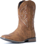 IUV Cowboy Boots For Men Square Toe Western Boot - Durable Comfort get