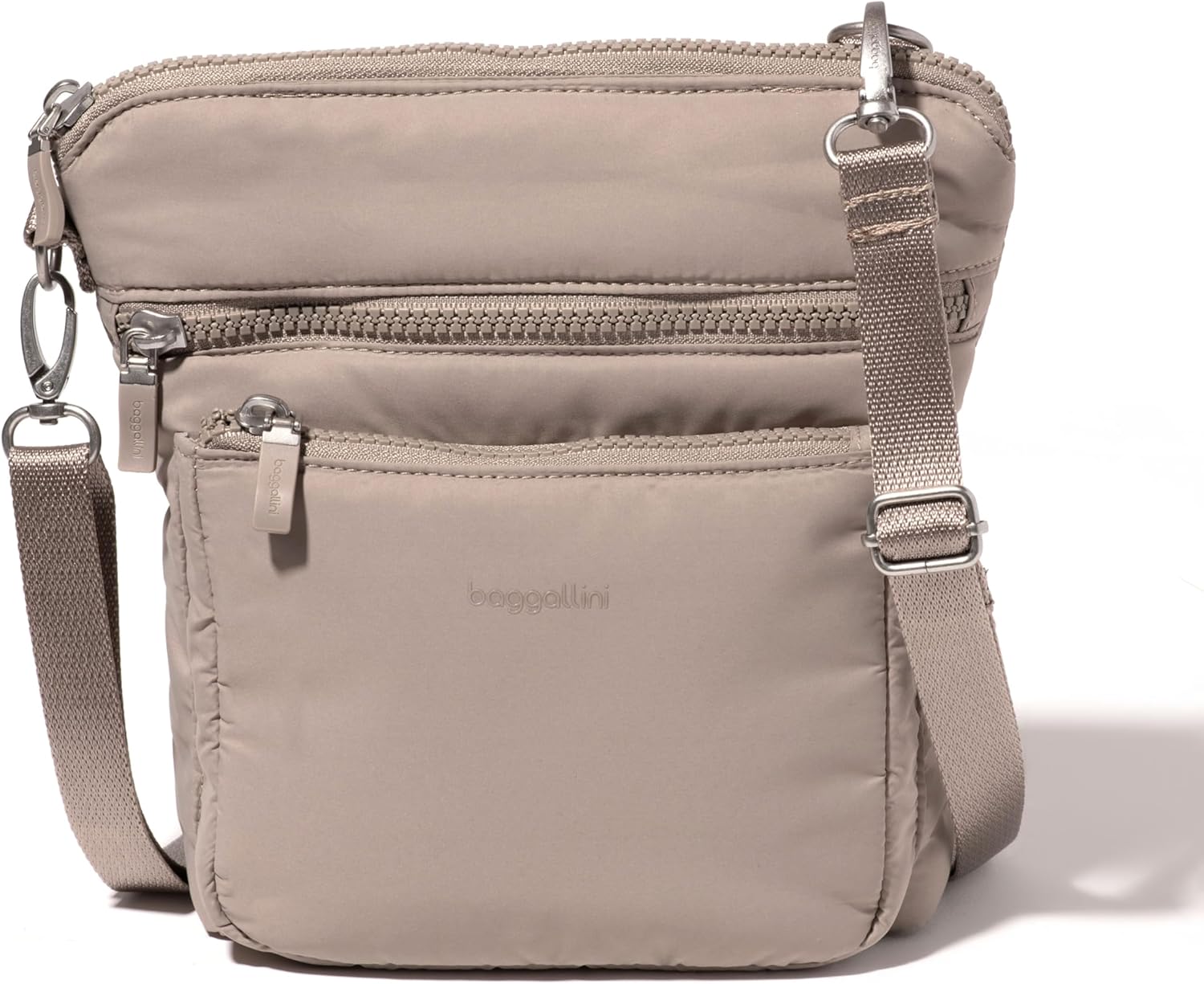 Baggallini Modern Pocket Crossbody Bag for Women, RFID Safe