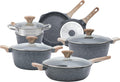Country Kitchen Grey 11 Pc Cast Aluminum Cookware Set - Nonstick