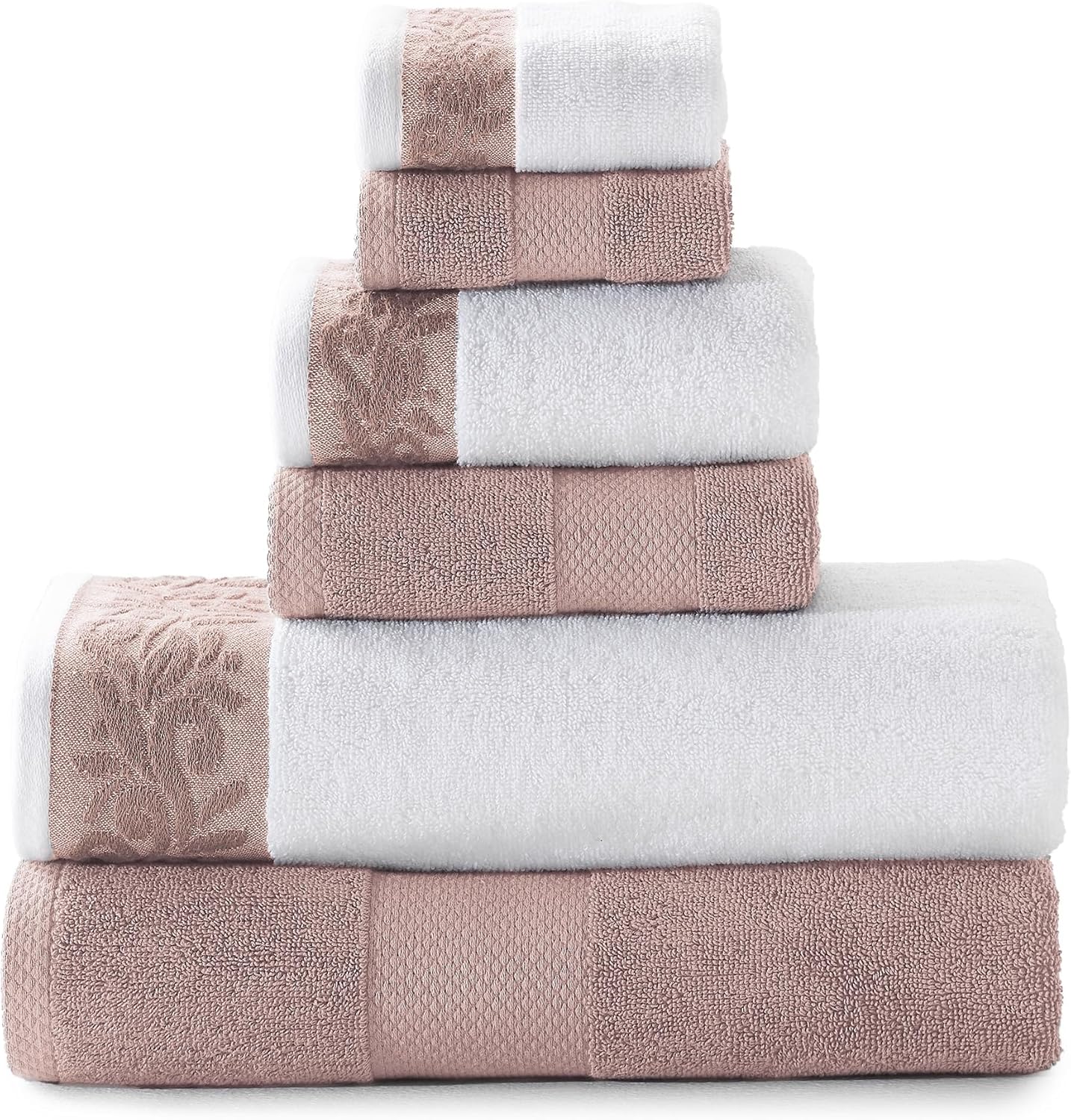 Modern Threads 600 GSM 6-Piece Towel Set with Filgree Jacquard