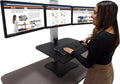 Victor Triple Monitor Standing Desk Converter - Effortless Ergonomic Workstation