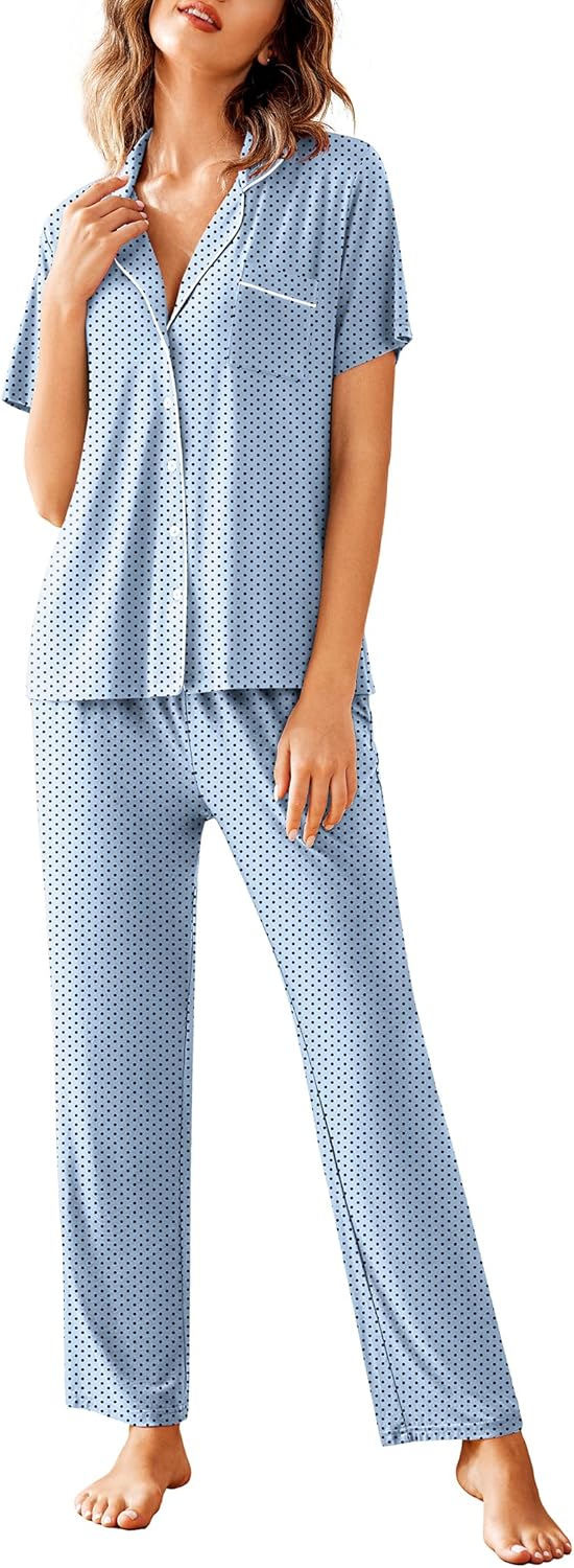 Avidlove Women Pajamas Set Soft Sleepwear with Long Pants