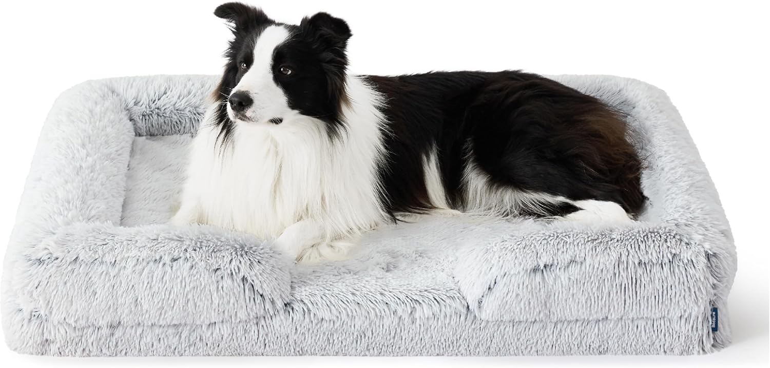 Orthopedic Dog Bed for Large Dogs with Washable Cover and Comfort