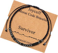 Empower Mom with Hematite Cord Wrap Bracelet