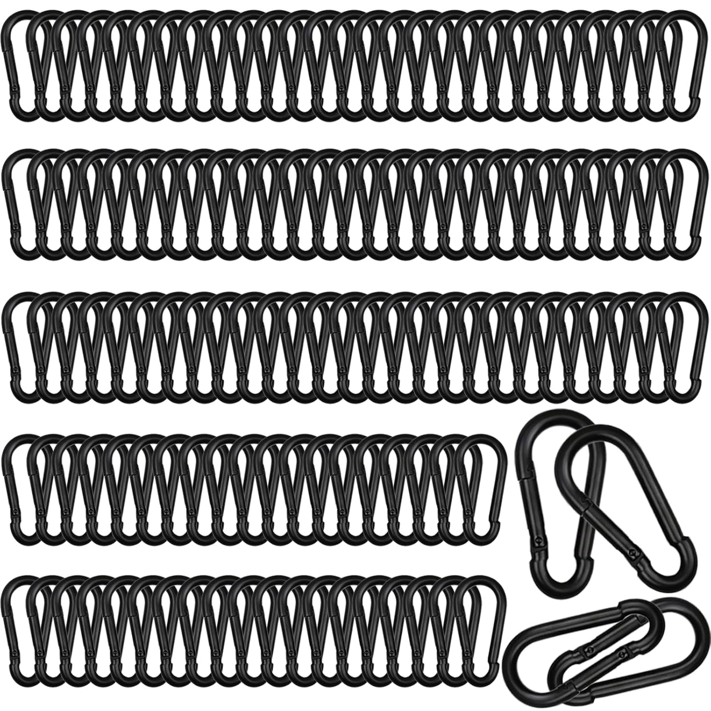 200 PCS 2ft' Spring Snap Hook Carabiner for Versatile Use