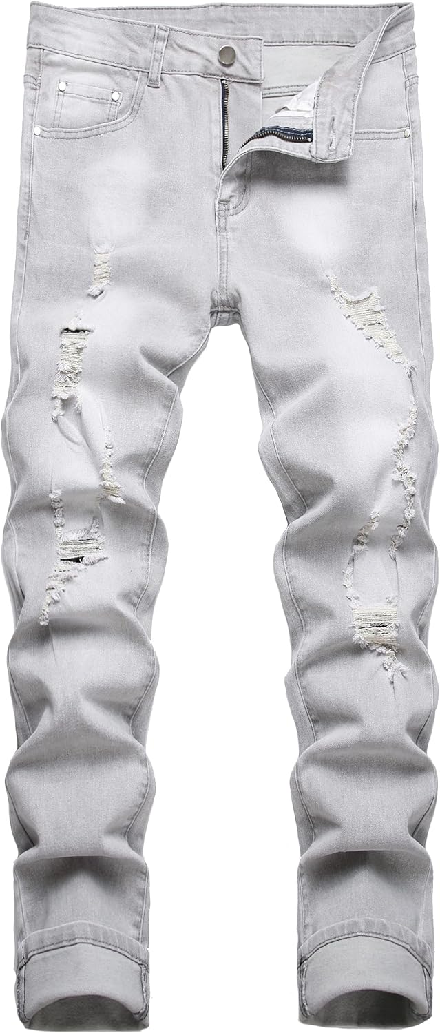 JUNBAOSS Men's Slim Fit Jeans for a Stylish Casual Look