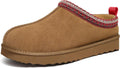 Litfun Women's Fuzzy House Slippers Genuine Suede - Cozy Winter