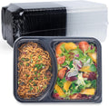 FRESHPAK Takeout Containers Reusable 40 Pack 40oz - Leakproof Meal