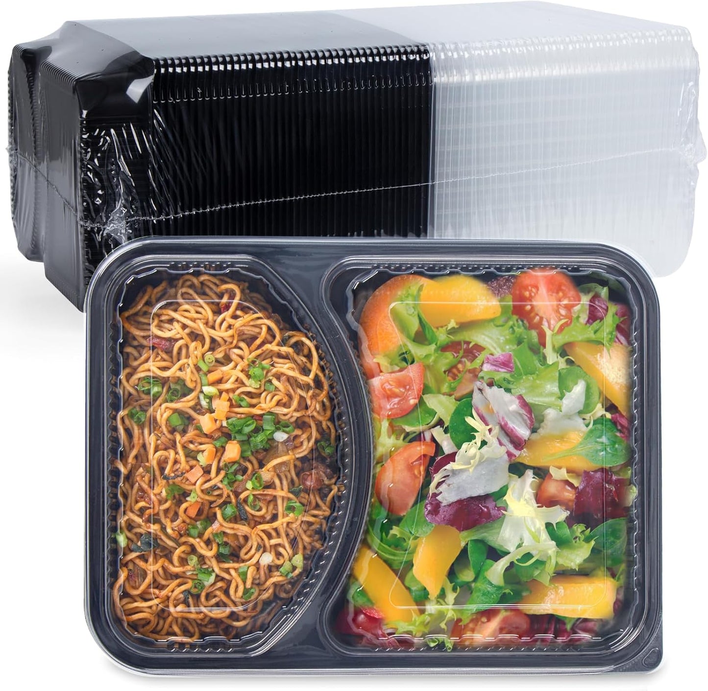FRESHPAK Reusable Takeout Containers 40 Pack for Meal Prep