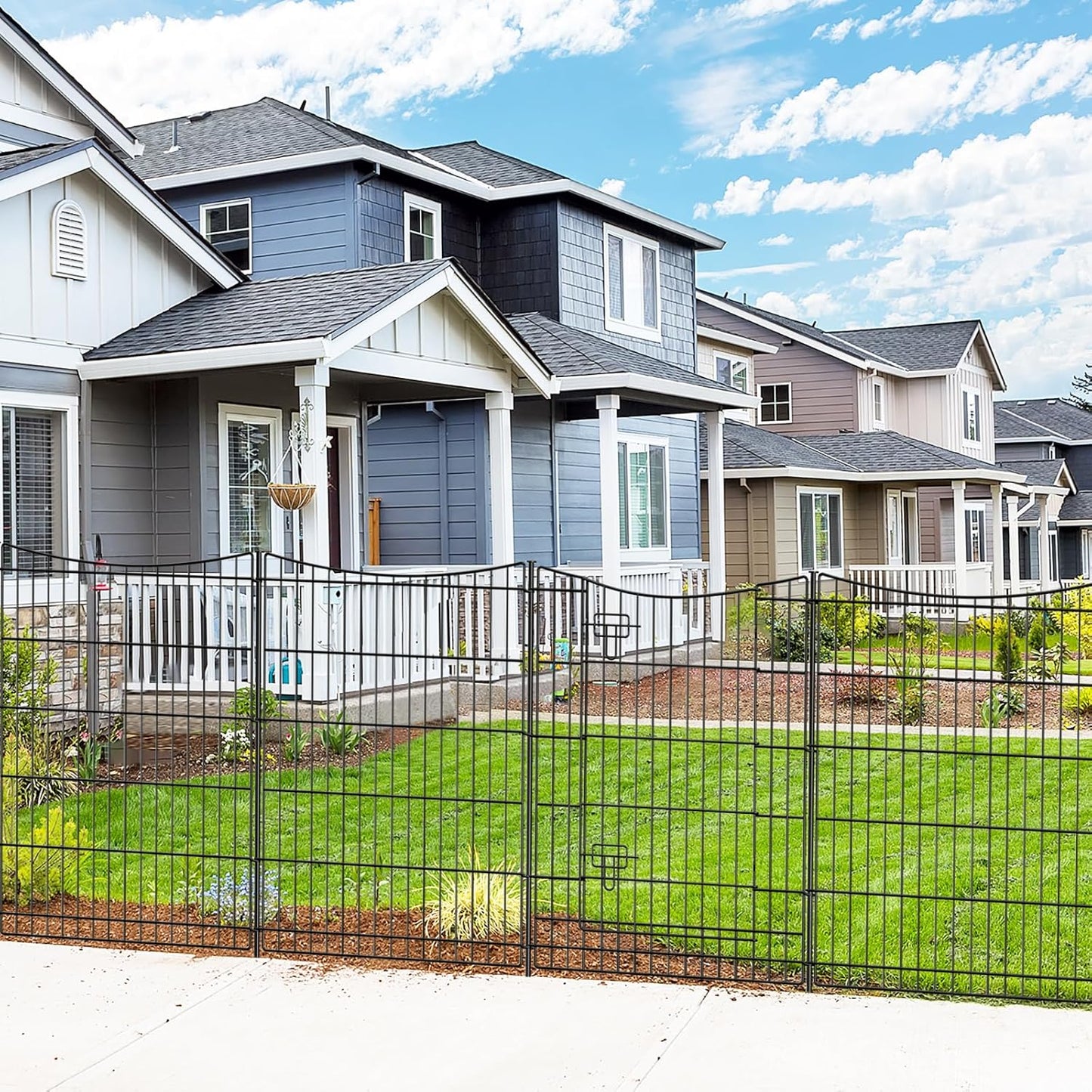INJOPEXI Decorative Garden Fence for Pets and Landscaping Needs