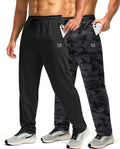Men's Mesh Sweatpants with Zipper Pockets - Lightweight Athletic