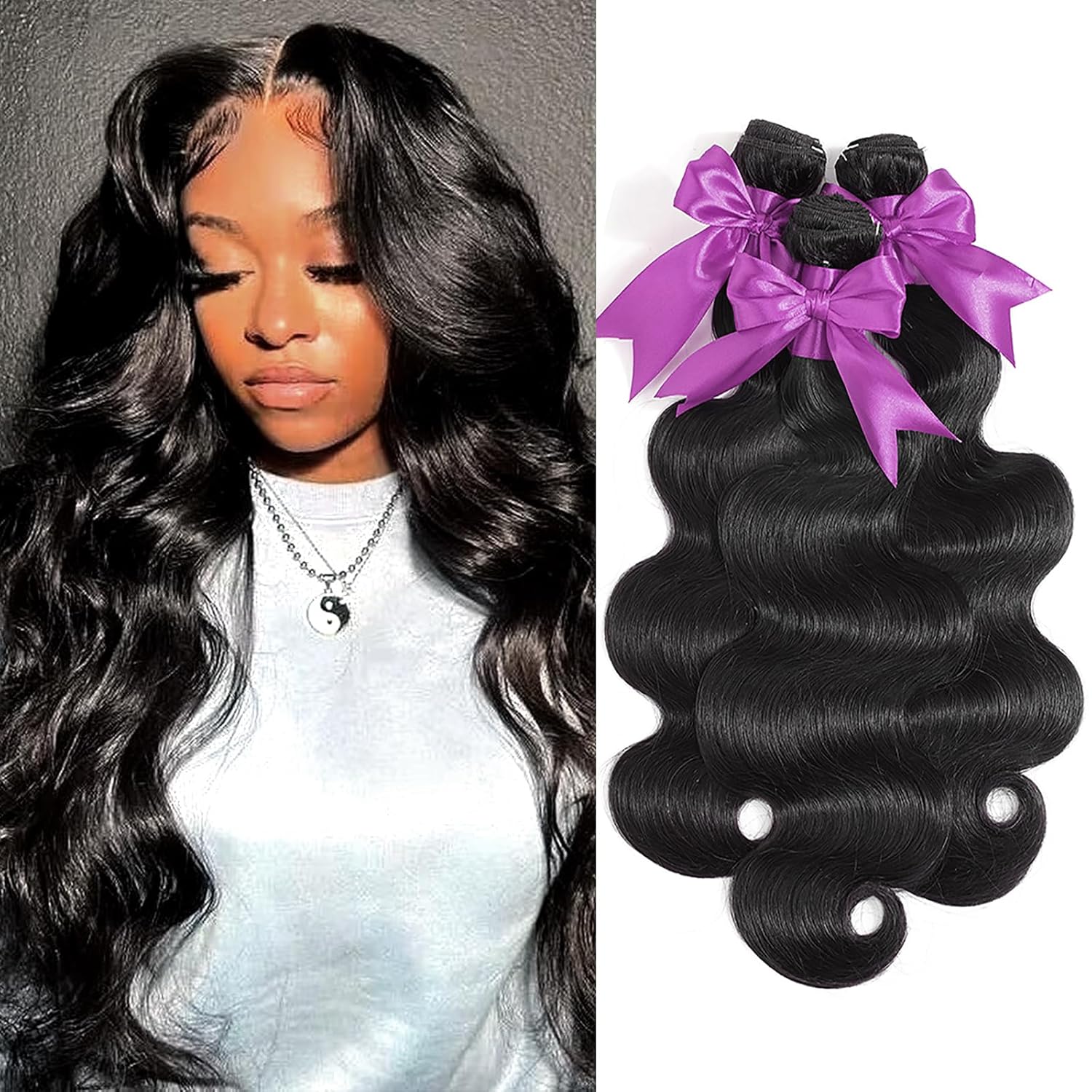 12A Human Hair Bundles 16 18 20 Inch Body Wave for Styling