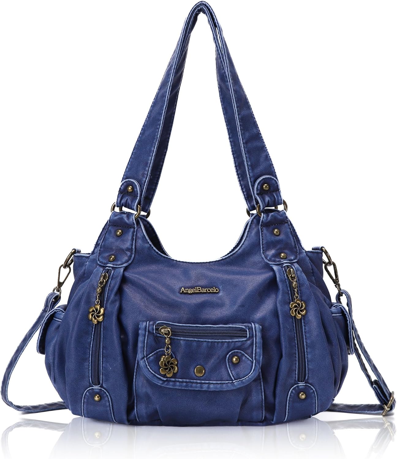 Stylish Soft PU Leather Shoulder Bag for Women by Angel Barcelo