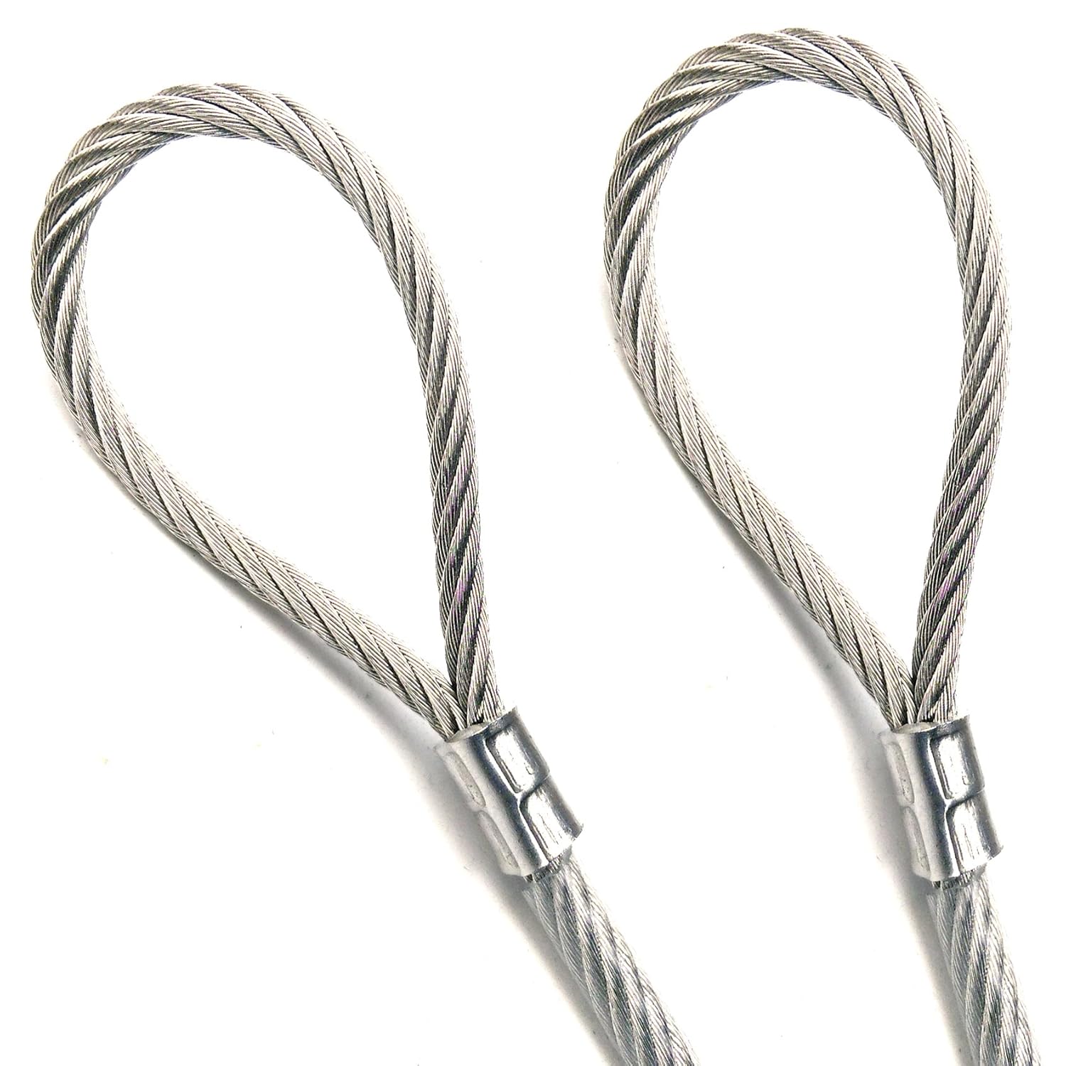 Durable 67 ft Vinyl Coated Cable with Loops for Safety Needs