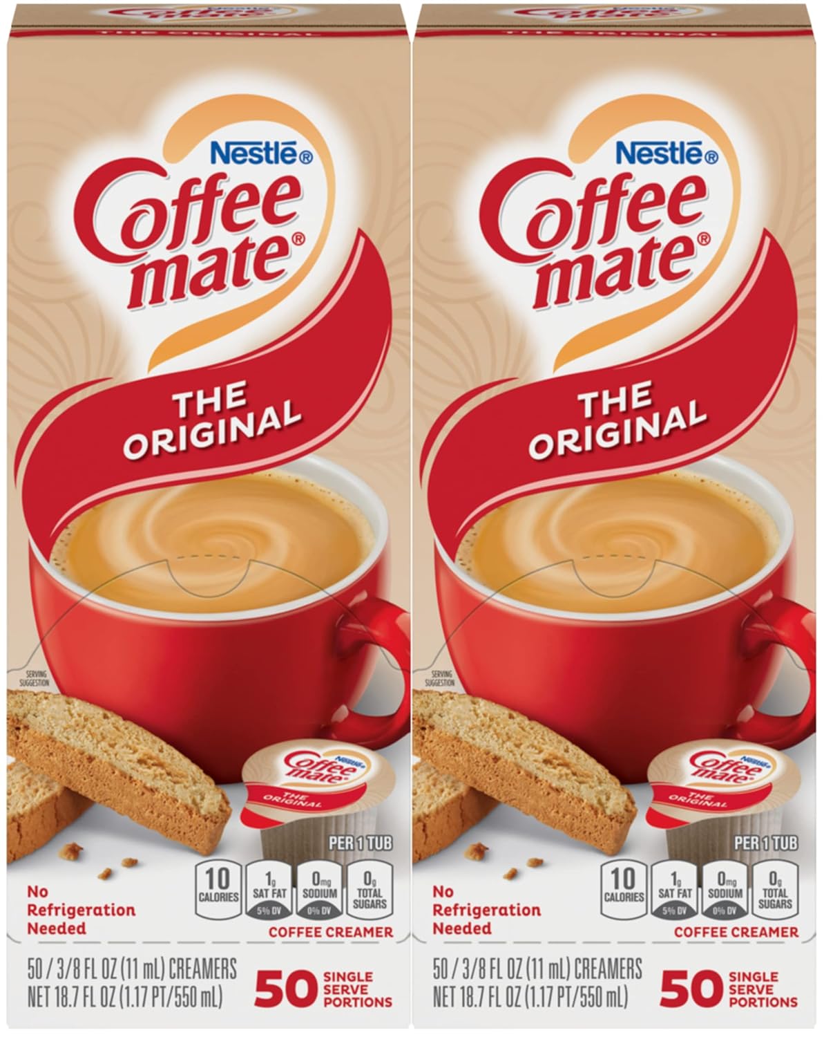Nestle Coffee-Mate Creamer Original 2-pack - 50 Ct Each