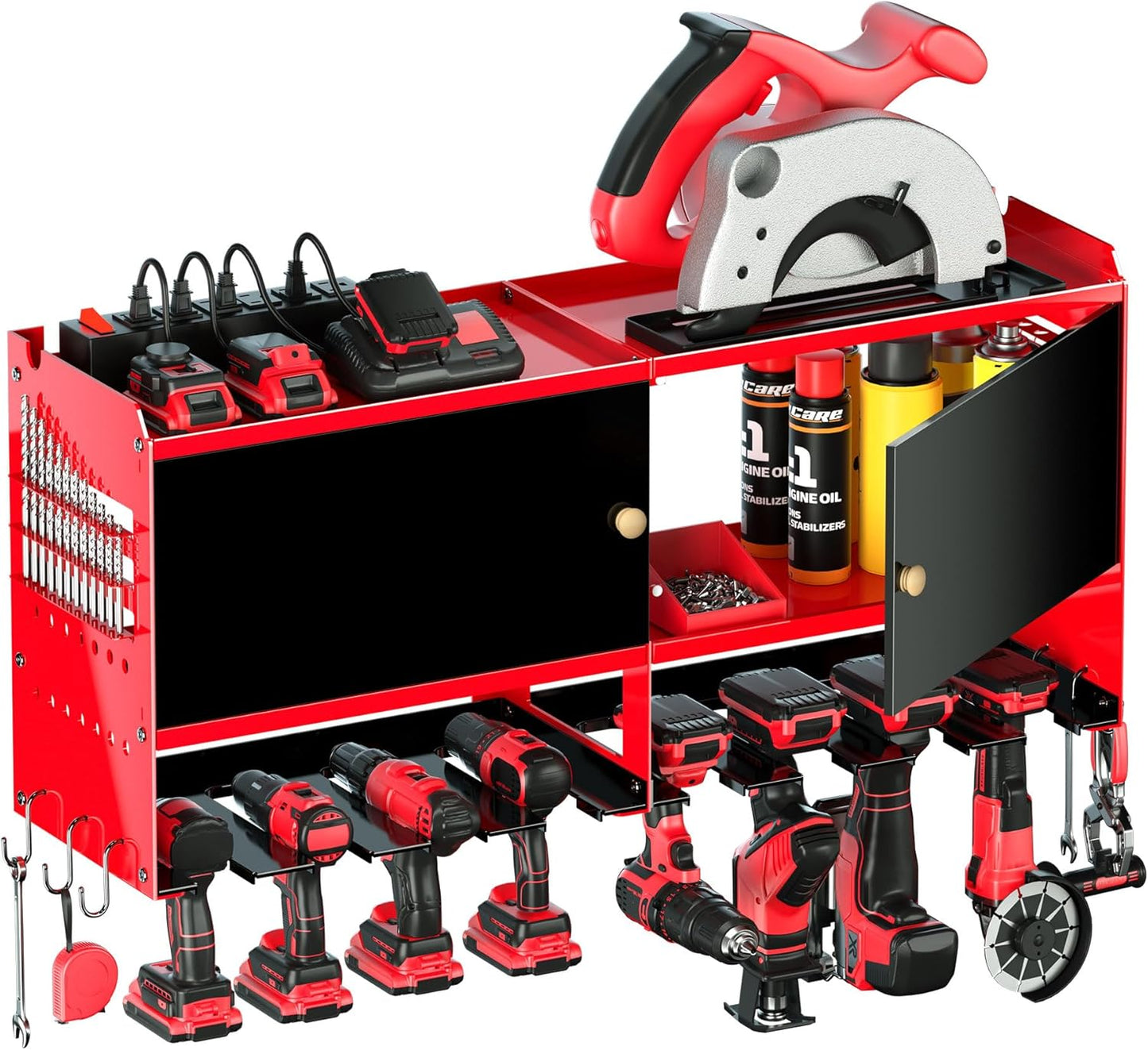 Maximize Space: Power Tool Organizer + Charging Station