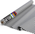 Checkered Black and White Plastic Table Cover Roll 40in x 300ft