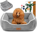 Rectangle Cat Dog Bed for Large Medium Small Pets - Soft, Washable