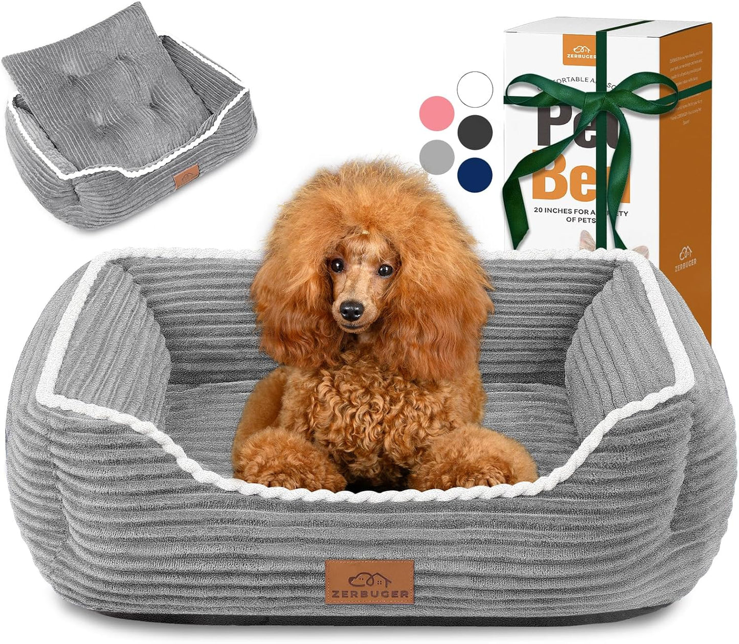 Rectangle Cat Dog Bed for Large Medium Small Pets Indoor Outdoor