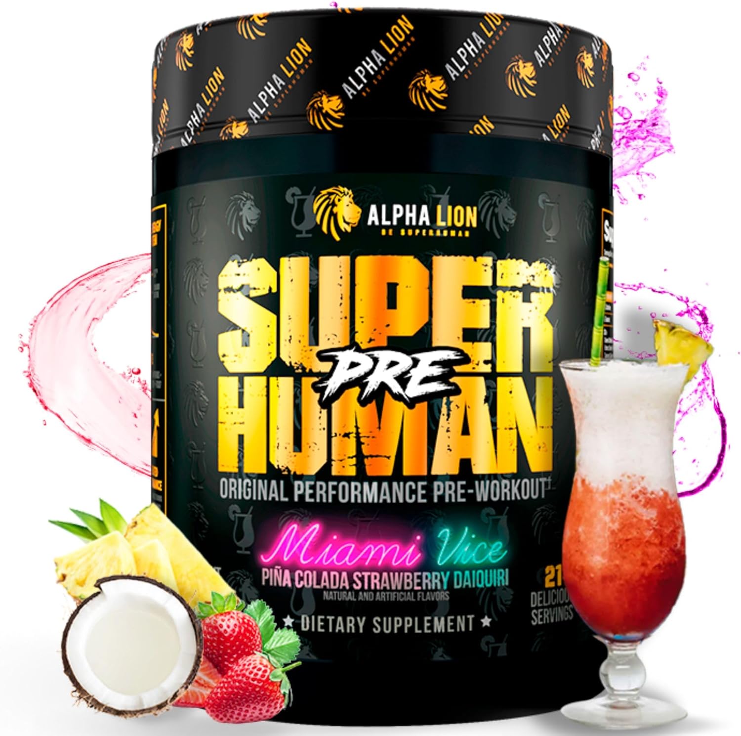Superhuman Pre Workout Powder for Energy, Focus & Pump