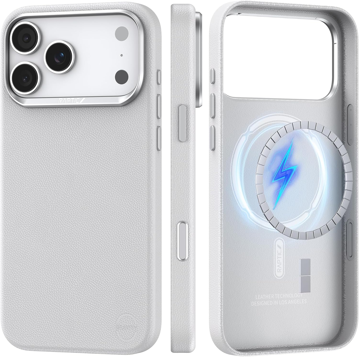 RAPTIC Feather-Luxe Leather Case for iPhone 17 Pro Max 6.9in