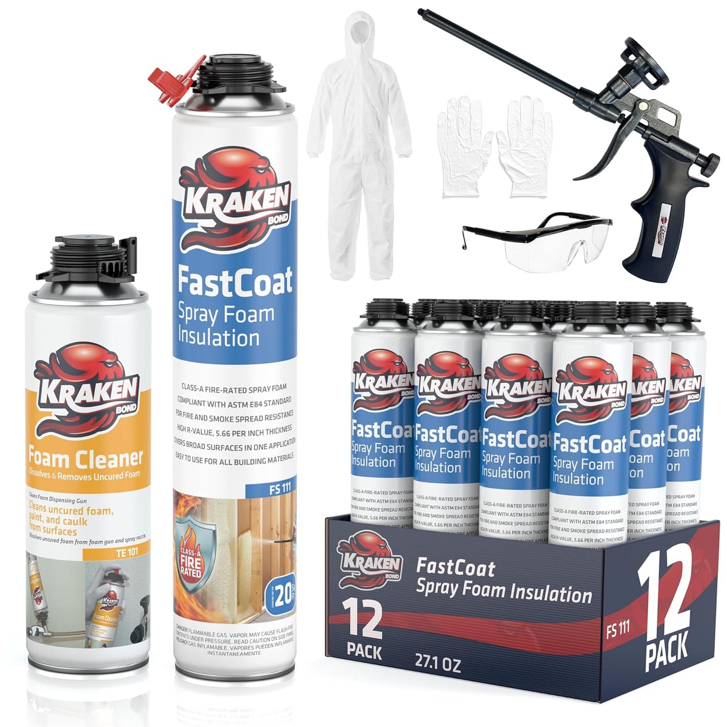 Kraken Bond Fastcoat Fire Rated Spray Foam Insulation Kit Review