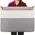 Extra Large Laundry Basket 95L Blanket Basket for Living Room