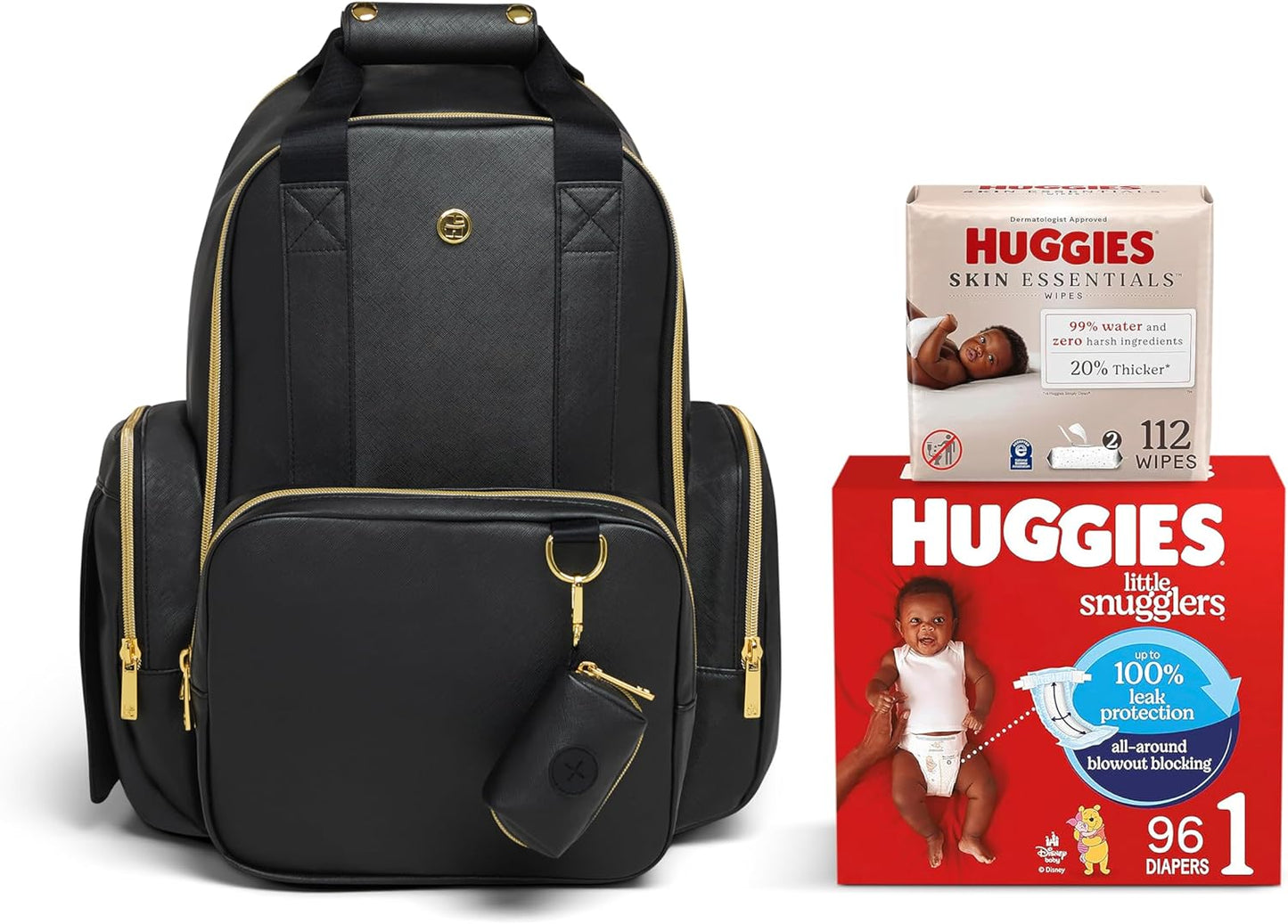 Huggies Diaper Bag Bundle with Little Snugglers & Wipes