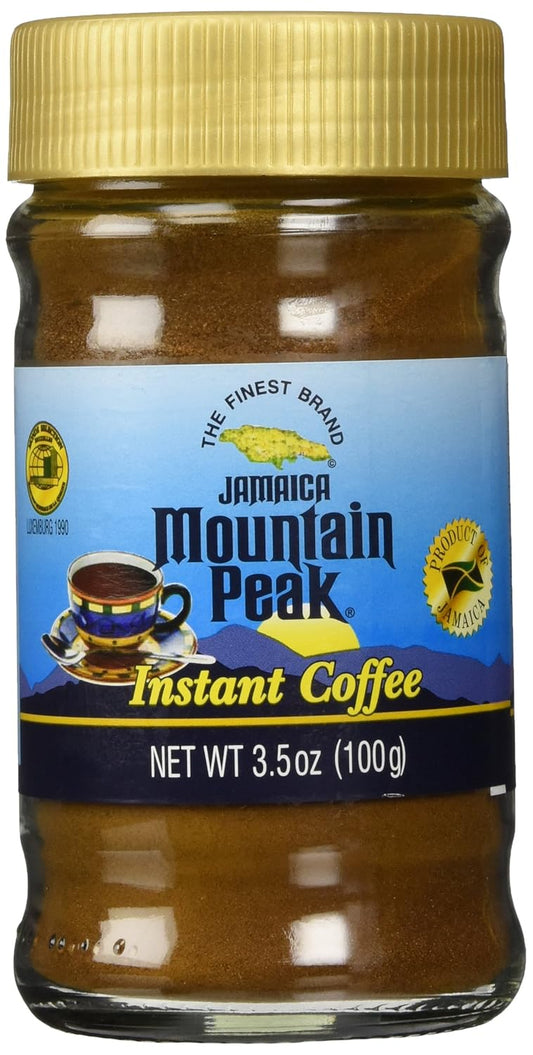 Premium Jamaican Mountain Peak Instant Coffee - Rich Flavor
