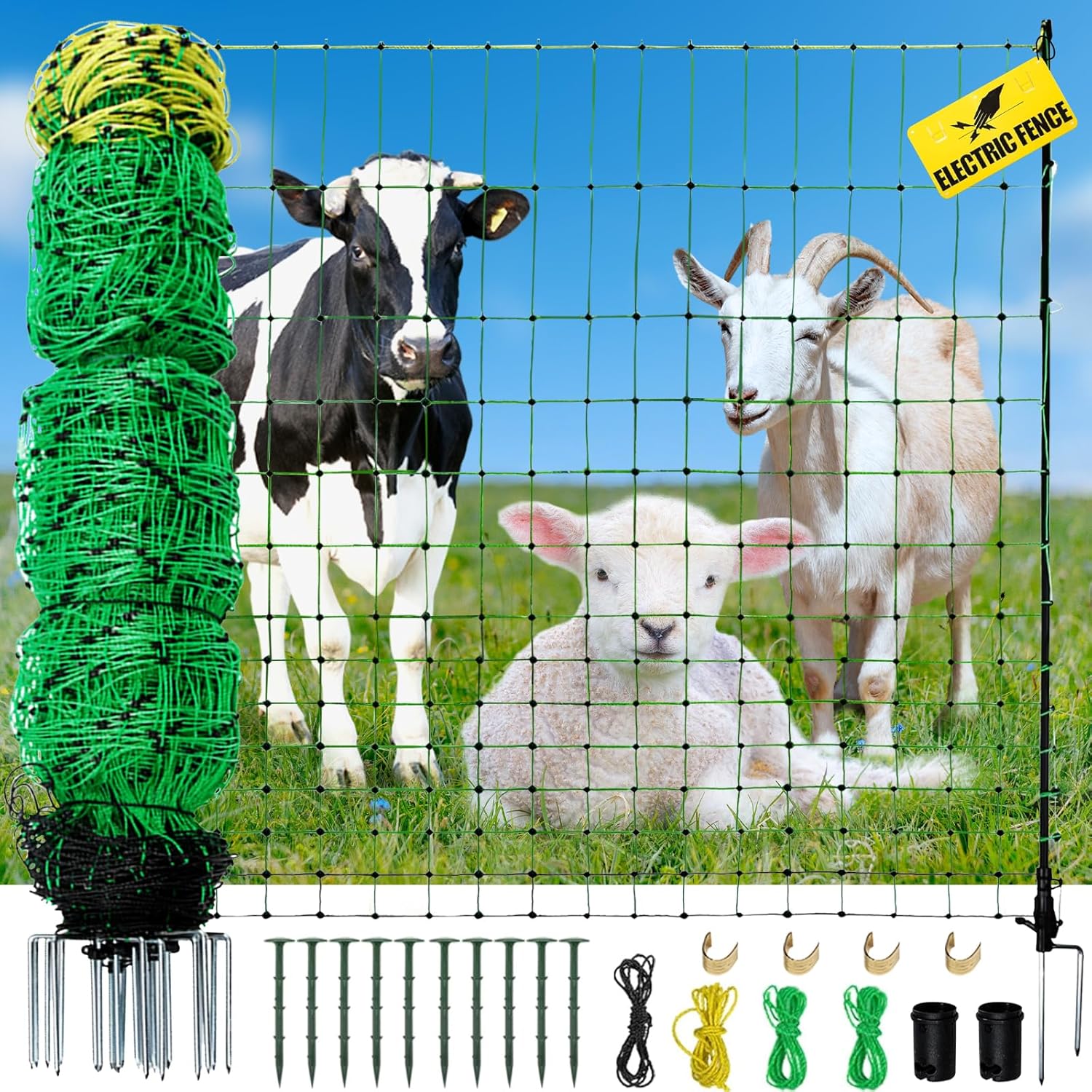 Electric Fence Netting for Livestock, Durable and Versatile