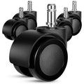 Office Chair Wheels Replacement 5-Pack 2 in Heavy Duty Casters - Quiet