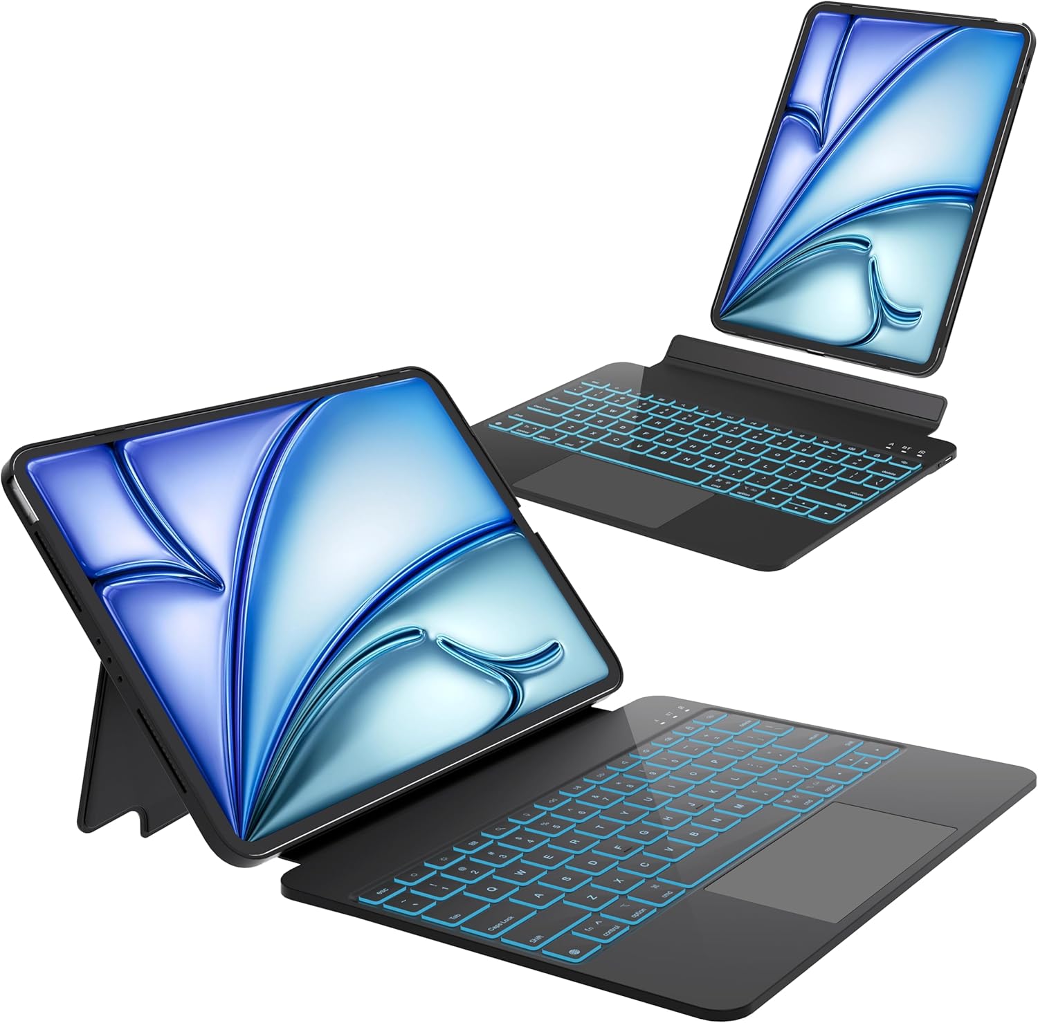 Magnetic Detachable Keyboard Case for iPad Air 13 inch & Pro