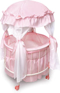 Pavilion Doll Bed for 18-in Dolls - Pink Canopy Play Bed