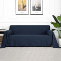 Sofa Covers & Slipcovers for 3 Cushion Couch - Durable Navy Blue