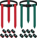 Flag Football Belts 14 Player Set with 42 Flags - Durable Adjustable