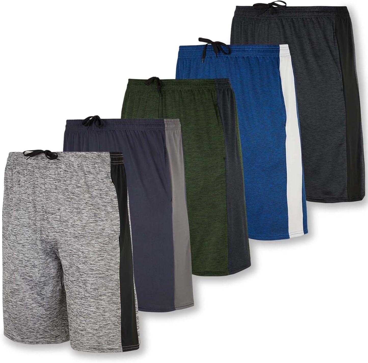Youth Dry-Fit Active Athletic Basketball Gym Shorts with Pockets