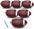 Youth Size 6 Footballs 6 Pack - Durable Practice Set