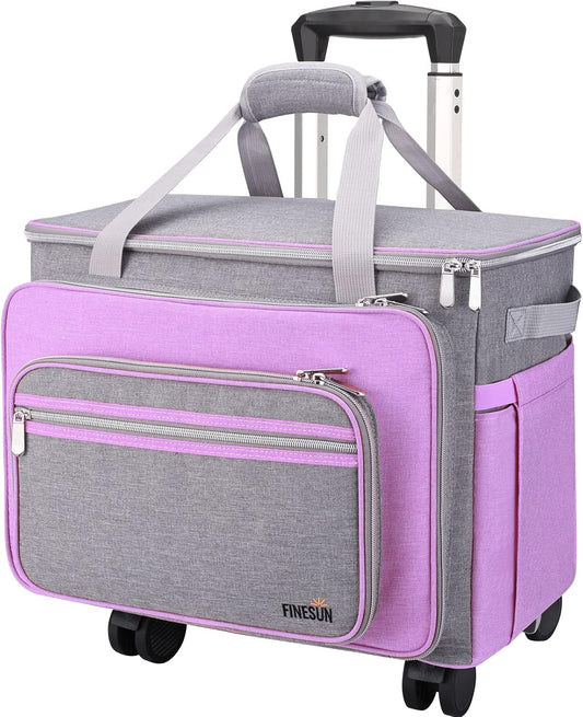 FINESUN Sewing Machine Case with Wheels for Easy Transport