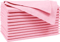 Set of 12 Baby Pink Cotton Napkins - Elegant & Durable