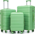 Merax 3 Piece ABS Hardshell Suitcase Set - Lightweight Durable Luggage