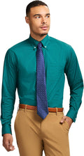 IZOD Men's Dress Shirt Regular Fit Long Sleeve - Wrinkle (Style P3P9)