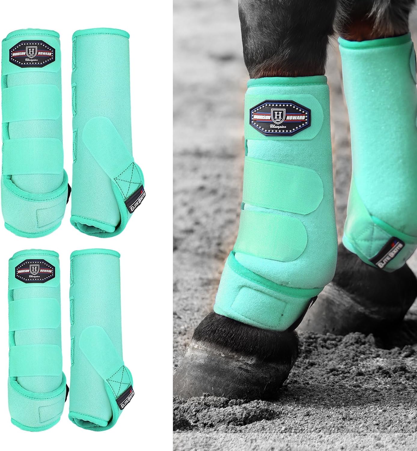 Harrison Howard Horse Sport Medicine Front Shock-Absorbing Boots