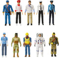 Community Workers Dollhouse Figures Set of 10 - Flexible Pretend Play